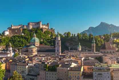 Panorama über die Stadt Salzburg