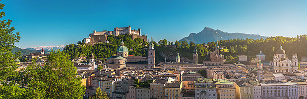Panorama über die Stadt Salzburg
